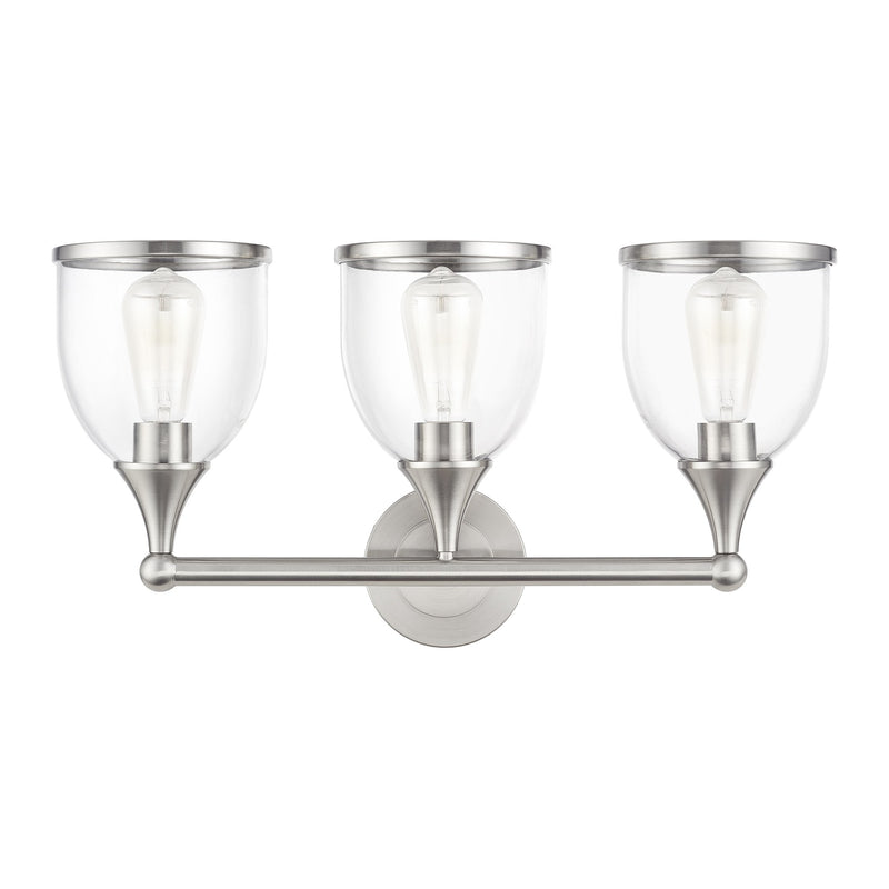Ashridge 3-Light Bath Vanity Light in Brushed Nickel