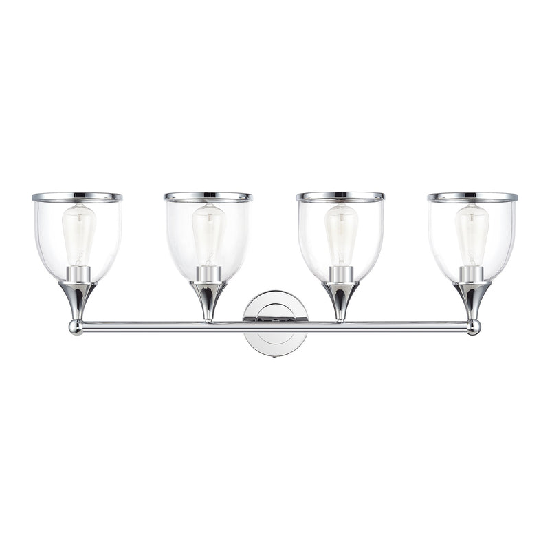 Ashridge 4-Light Large Bath Vanity Light in Polished Chrome