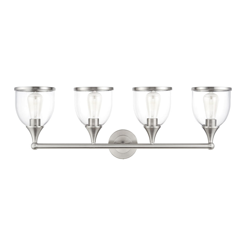 Ashridge 4-Light Large Bath Vanity Light in Brushed Nickel
