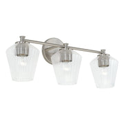Beau 3-Light Bath Vanity Light in Brushed Nickel
