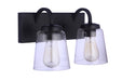 Elsa 2-Light Vanity in Flat Black - Lamps Expo