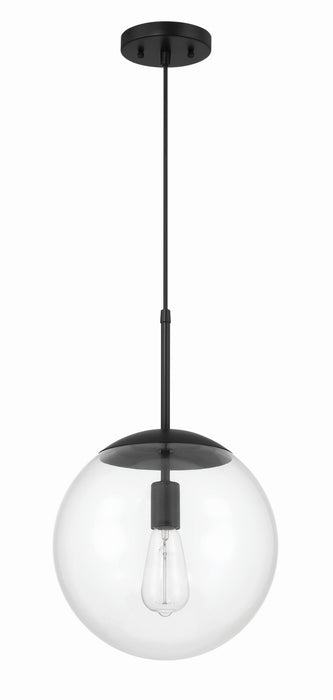 56892-FB- Gaze 1-Light Pendant in Flat Black by Craftmade