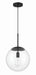 56892-FB- Gaze 1-Light Pendant in Flat Black by Craftmade