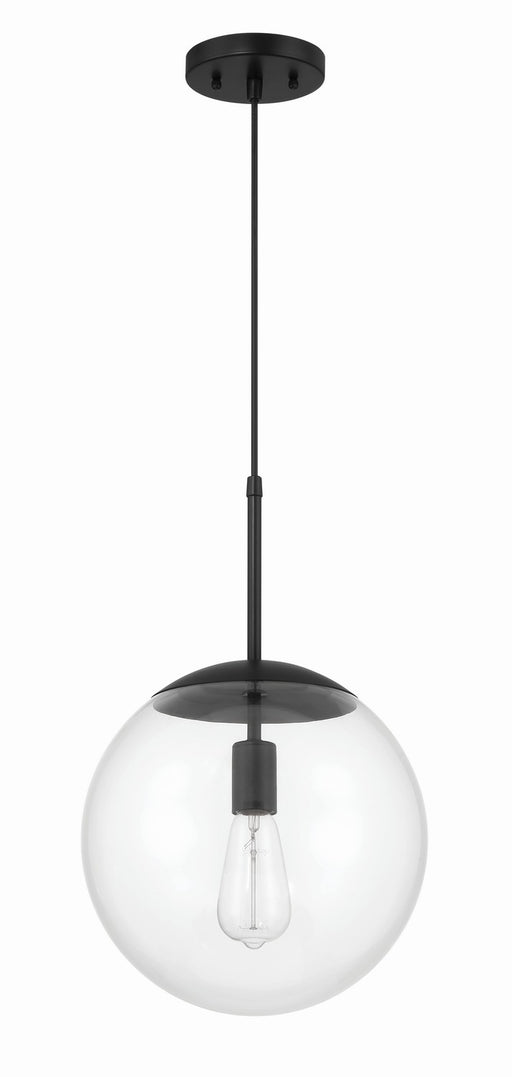 56892-FB- Gaze 1-Light Pendant in Flat Black by Craftmade
