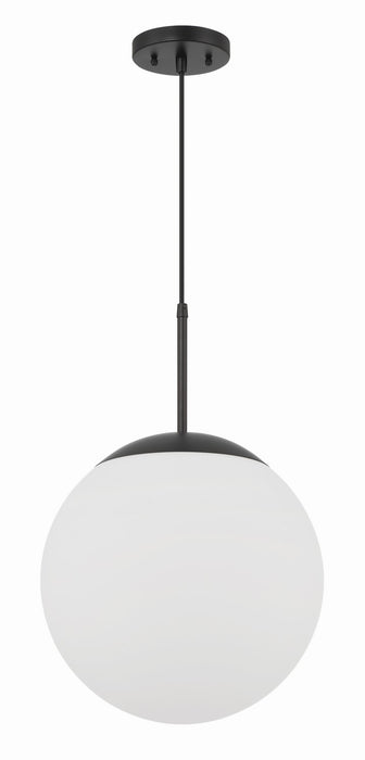 56893-FB-WG- Gaze 1-Light Pendant in Flat Black by Craftmade