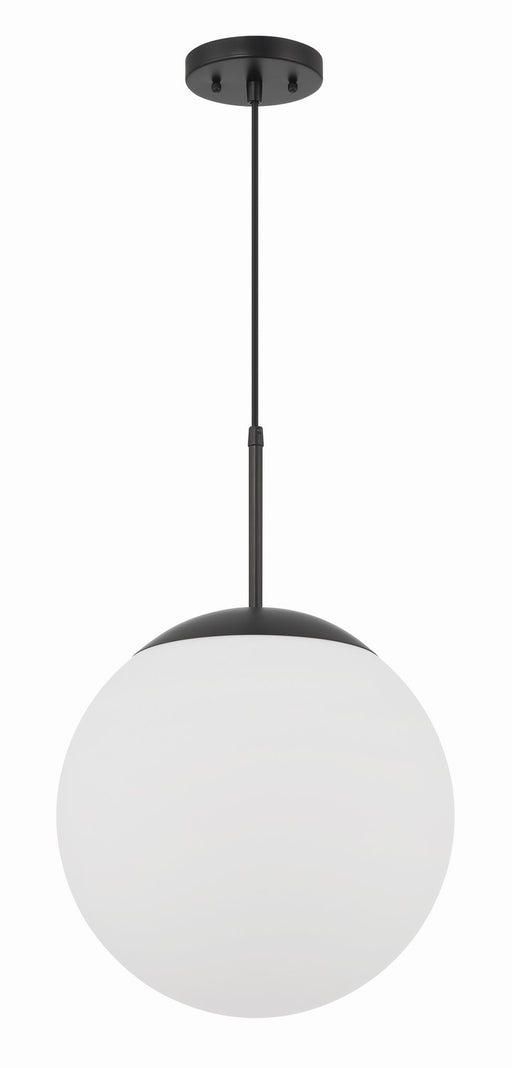 56893-FB-WG- Gaze 1-Light Pendant in Flat Black by Craftmade