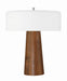 Wooden Base LED Table Lamp in Walnut - Lamps Expo