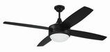 Phaze II 4- Blade 52" Ceiling Fan in Flat Black