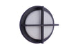 Bulkhead Round One Light Outdoor Bulkhead in Textured Black