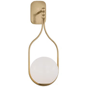 Jodo 19" Bath Sconce in Hand-Rubbed Antique Brass