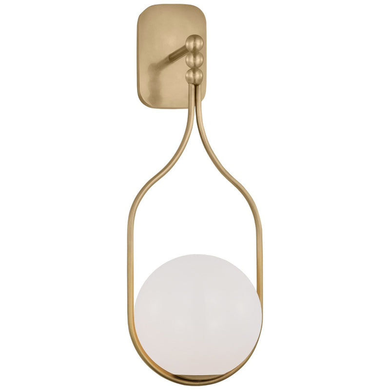 Jodo 19" Bath Sconce in Hand-Rubbed Antique Brass