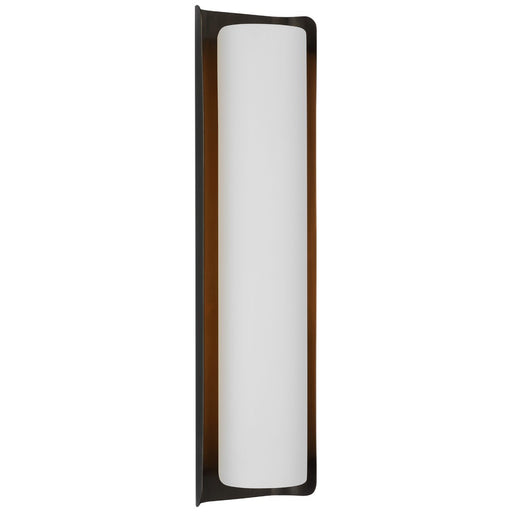 Penumbra 21" Wall Sconce in Bronze and White