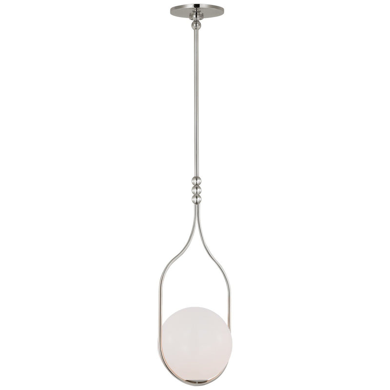Jodo 9" Mini Pendant in Polished Nickel
