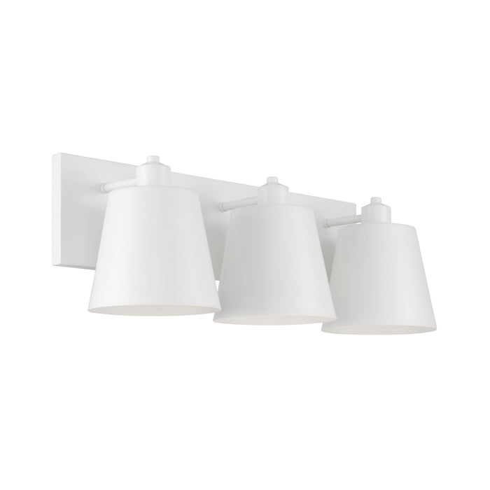 Alden 3-Light Vanity in Matte White - Lamps Expo
