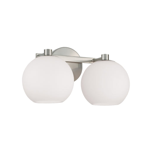 Ansley 2-Light Vanity in Brushed Nickel - Lamps Expo