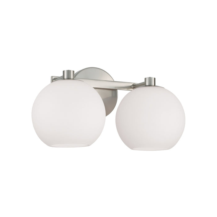 Ansley 2-Light Vanity in Brushed Nickel - Lamps Expo