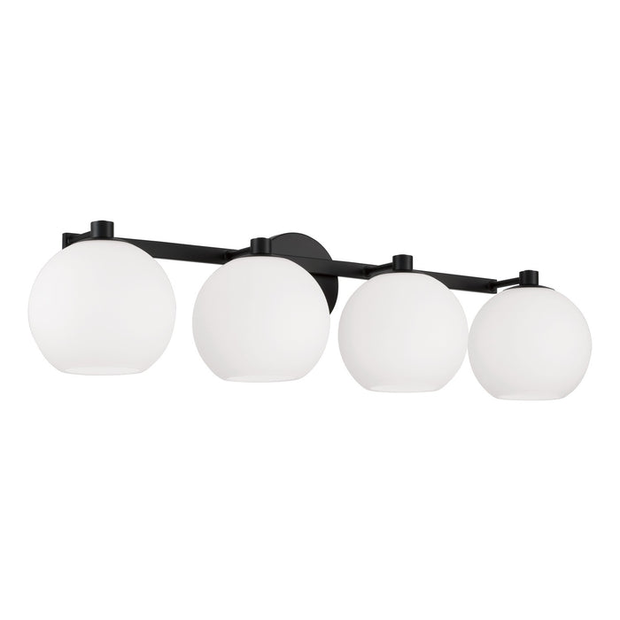 Ansley 4-Light Vanity in Matte Black - Lamps Expo
