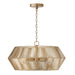 Kaiya 4-Light Pendant in Matte Brass - Lamps Expo
