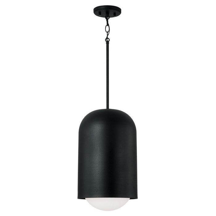 Dolby 1-Light Pendant in Black Iron - Lamps Expo