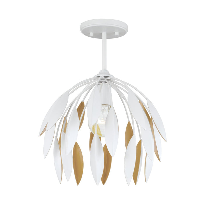 Margeaux 1-Light Pendant in Matte White - Lamps Expo
