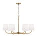 Brody 6-Light Chandelier in Aged Brass - Lamps Expo