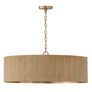 Donovan 4-Light Chandelier in White Wash and Matte Brass - Lamps Expo