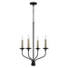 Wilder 4-Light Chandelier in Matte Black - Lamps Expo