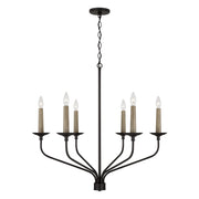 Wilder 6-Light Chandelier in Matte Black - Lamps Expo