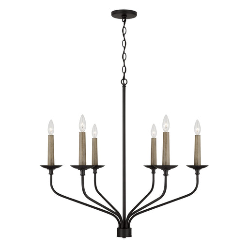 Wilder 6-Light Chandelier in Matte Black - Lamps Expo