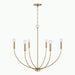 Ansley 6-Light Chandelier in Aged Brass - Lamps Expo
