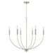 Ansley 6-Light Chandelier in Brushed Nickel - Lamps Expo