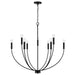 Ansley 9-Light Chandelier in Matte Black - Lamps Expo
