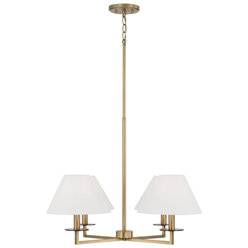 Gilda 4-Light Chandelier in Aged Brass - Lamps Expo