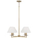 Gilda 4-Light Chandelier in Aged Brass - Lamps Expo