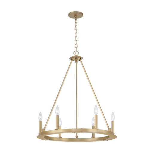 Pearson 6-Light Chandelier in Aged Brass - Lamps Expo