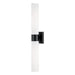 Sutton 2-Light Wall Sconce in Matte Black - Lamps Expo
