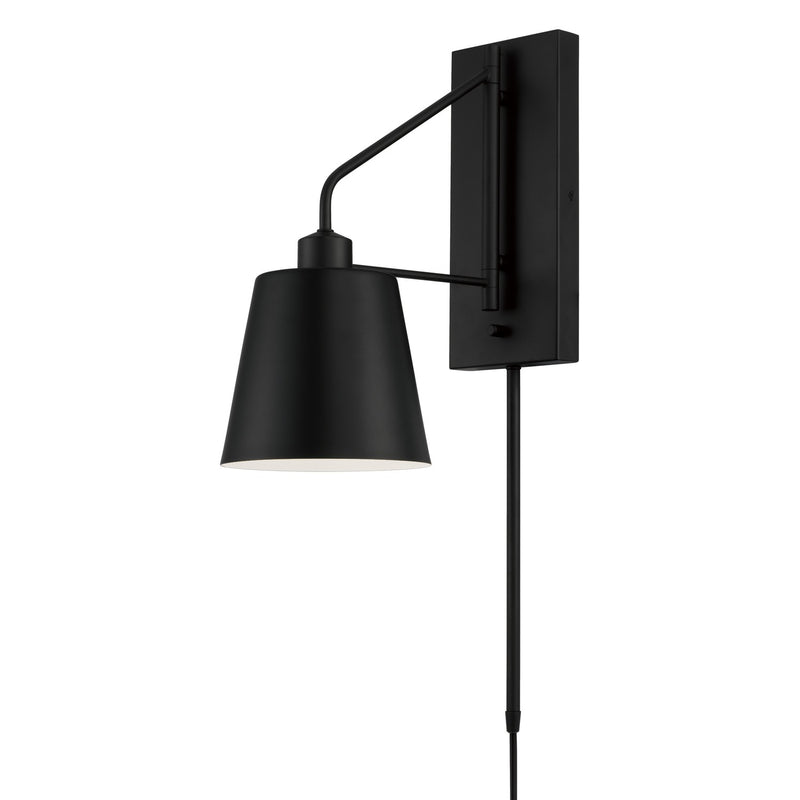 Alden 1-Light Wall Sconce in Matte Black - Lamps Expo