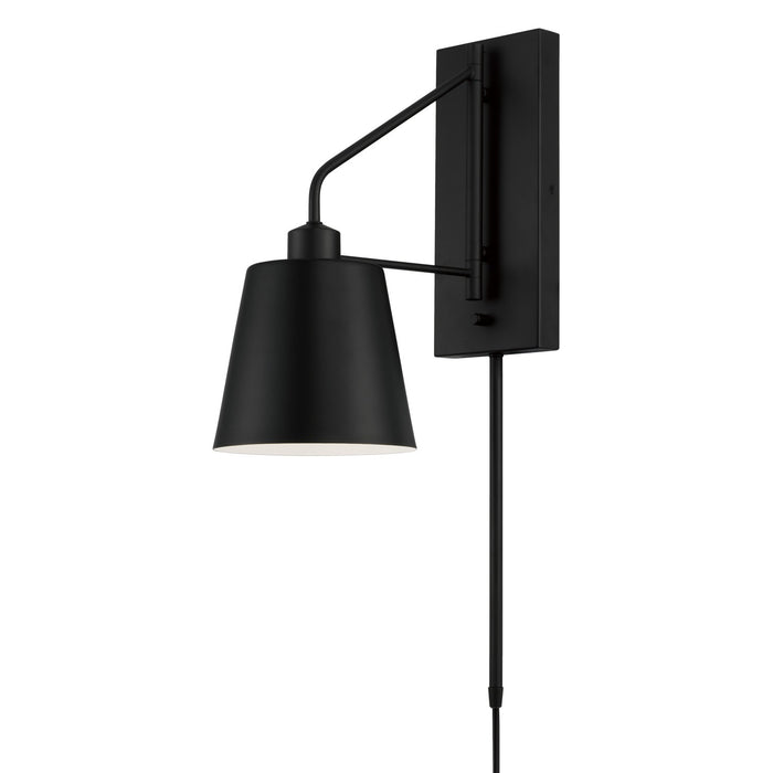 Alden 1-Light Wall Sconce in Matte Black - Lamps Expo