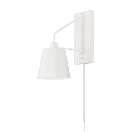 Alden 1-Light Wall Sconce in Matte White - Lamps Expo