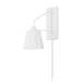Alden 1-Light Wall Sconce in Matte White - Lamps Expo