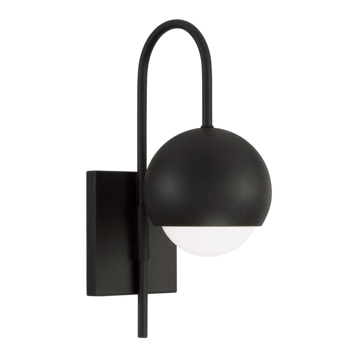 Dolby 1-Light Wall Sconce in Black Iron - Lamps Expo