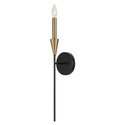 Avant 1-Light Wall Sconce in Aged Brass and Black - Lamps Expo