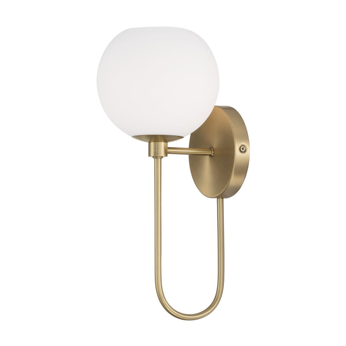 Ansley 1-Light Wall Sconce in Aged Brass - Lamps Expo