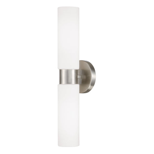 Theo 2-Light Wall Sconce in Brushed Nickel - Lamps Expo