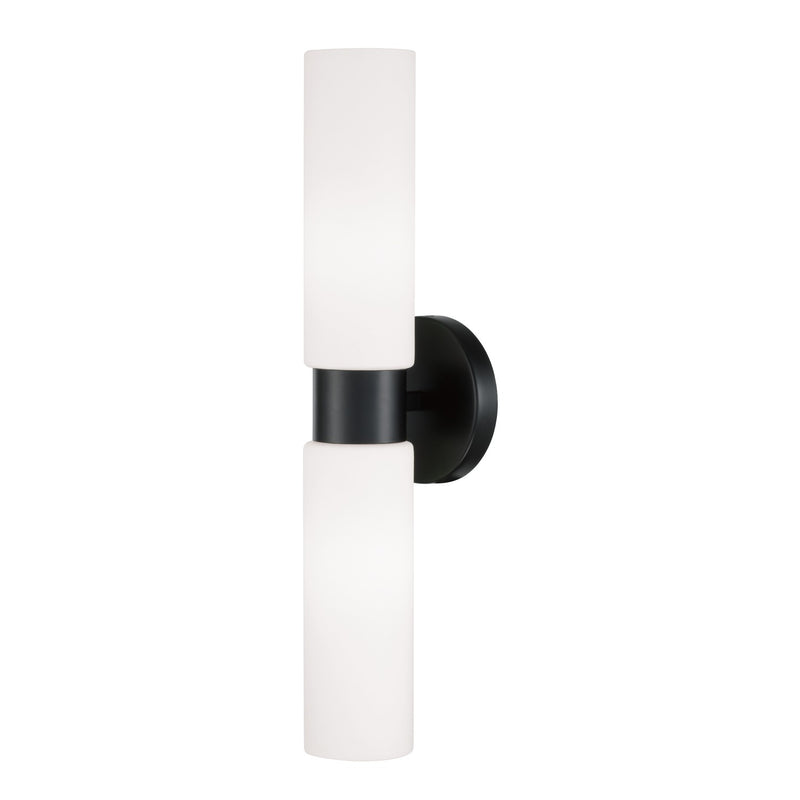 Theo 2-Light Wall Sconce in Matte Black - Lamps Expo