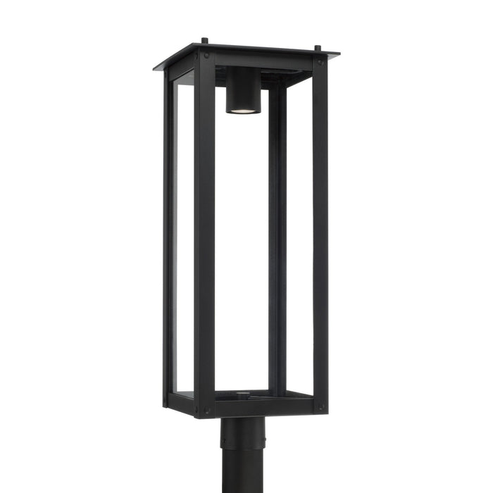 Hunt 1-Light Outdoor Post-Lantern in Black - Lamps Expo