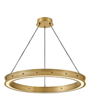 Althea 26" LED Ring Pendant in Lacquered Brass