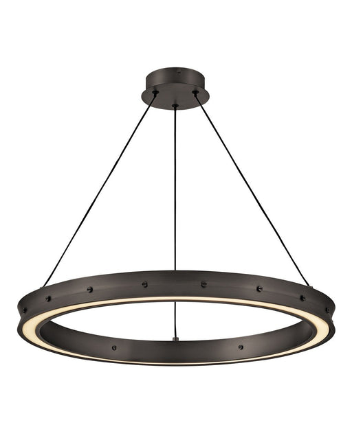Althea 26" LED Ring Pendant in Satin Black