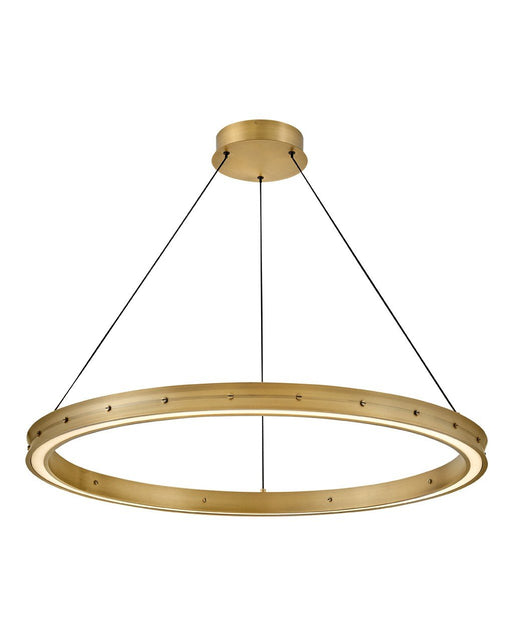 Althea 38" LED Ring Pendant in Lacquered Brass
