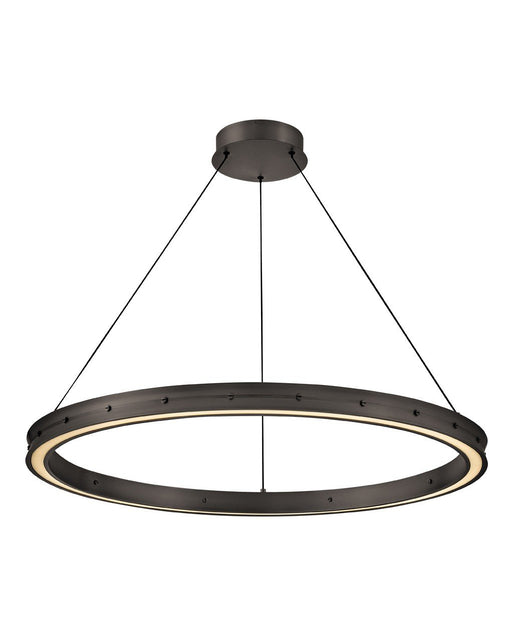 Althea 38" LED Ring Pendant in Satin Black